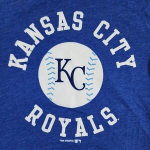 Kansas City Royals MLB Team Athletics Blue Short Sleeve T-Shirt Boys L